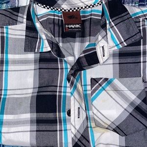 2 boys button down casual dress tops. Size 4/5 & 5/6 sold together